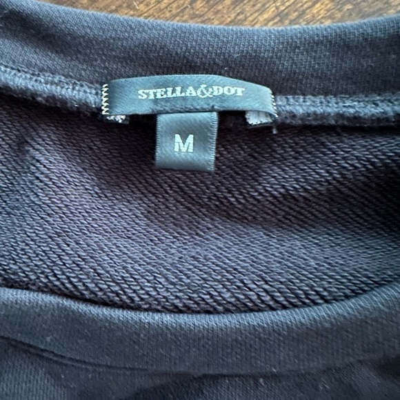 Stella & Dot 2 in 1 Striped Pullover Black - Picture 6 of 6
